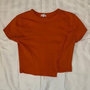 Orange Garage Cropped Top